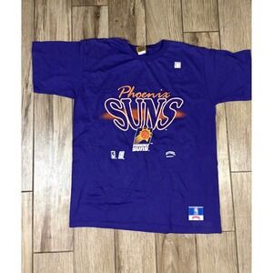 Vintage 90s Phoenix Suns Nutmeg Mills T Shirt Mens Large NBA Made in USA‎ NWOT